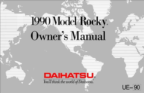 1990 Daihatsu Rocky Repair Shop Manual Reprint