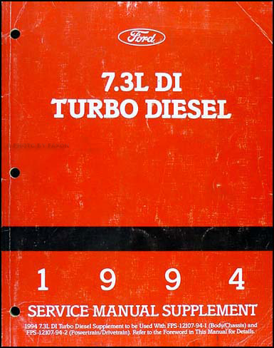 1992 7.3 Diesel e350 ford manual service #3