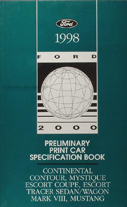 2000 Ford zx2 owners manual #2