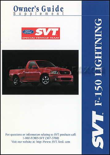 2001 Ford lightning owners manual #5
