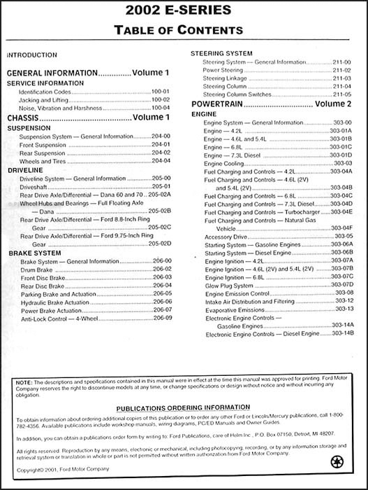 2002 Ford e350 repair manual #6