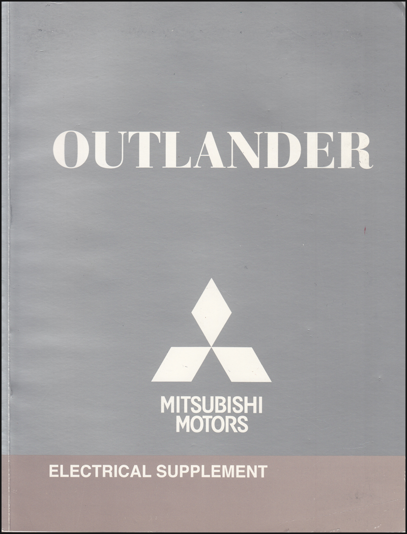 2009 Mitsubishi Outlander Wiring Diagram Manual Original