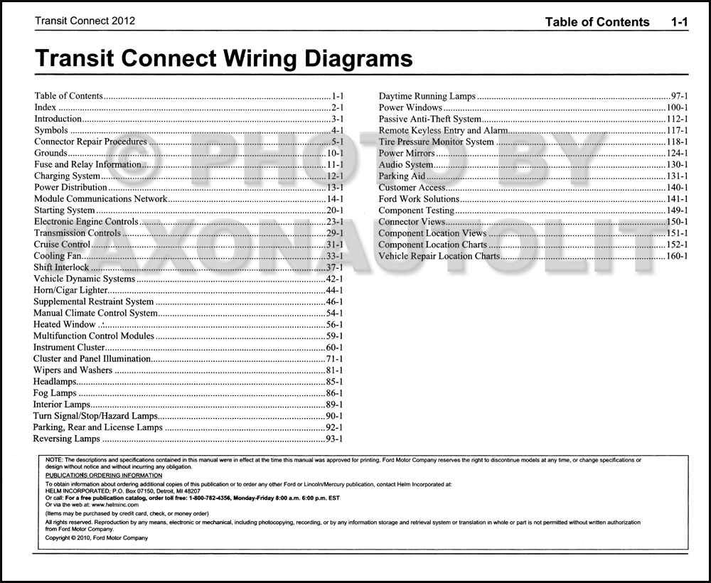 Ford transit connect wiring diagrams #9