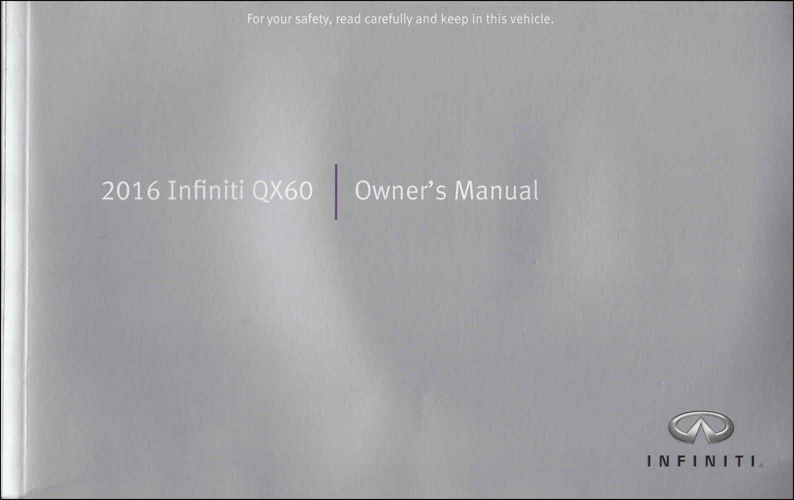 2016 infiniti qx60 owner s manual original
