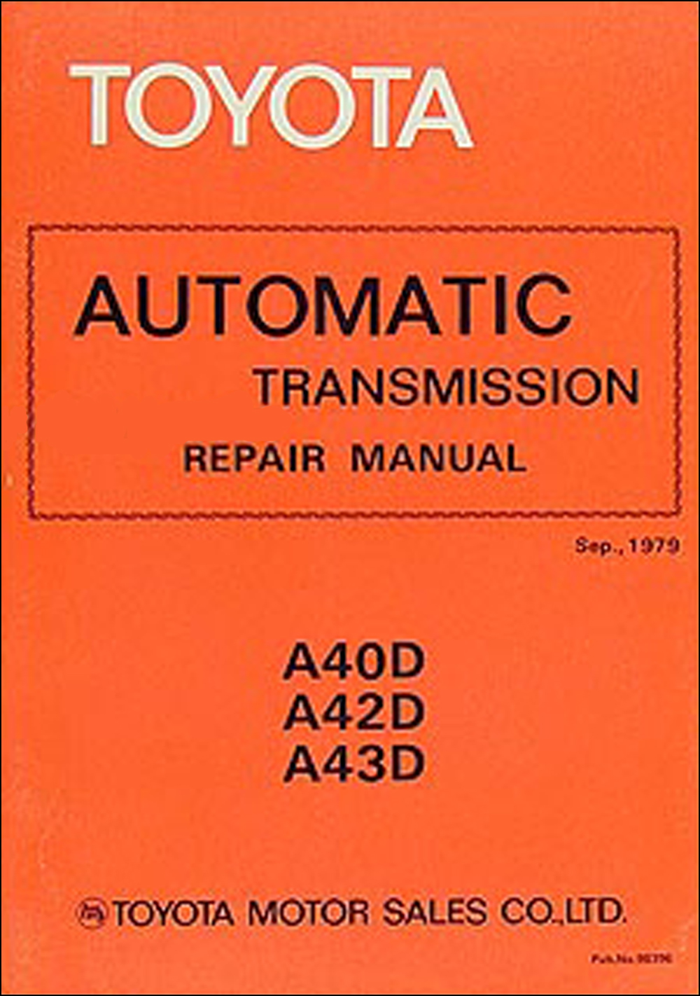 19811982 Toyota Cressida A/C System Manual Original No. RAC013
