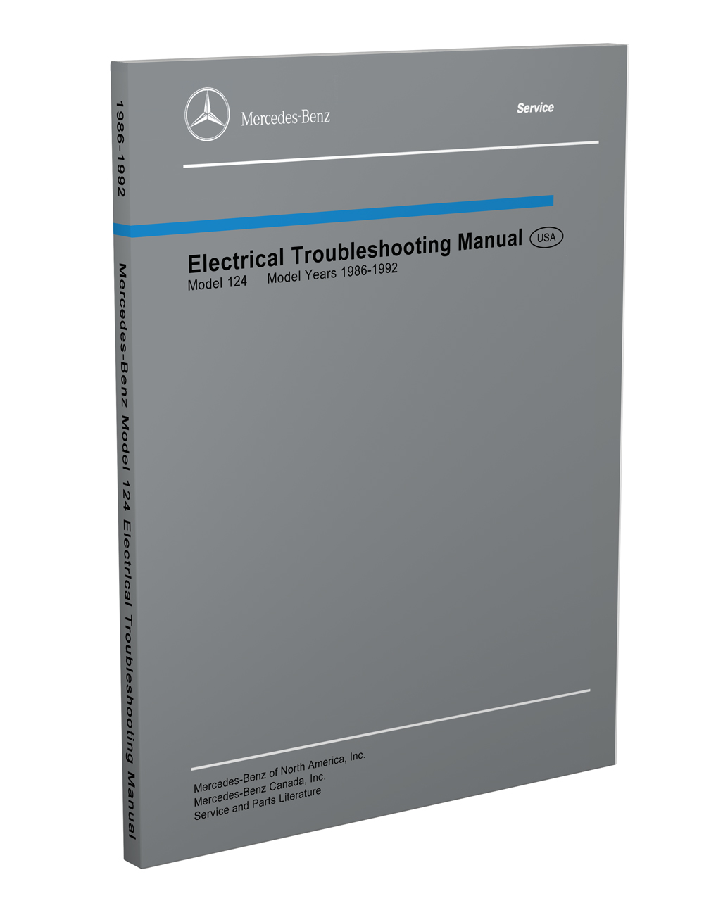 1986-1992 Mercedes 124 Electrical Troubleshooting Manual ... 1986 mercedes 300e wiring diagrams 